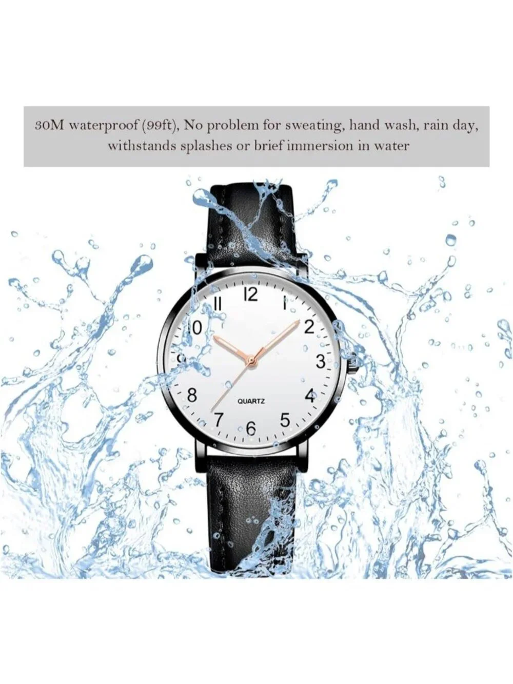 Women's Black White Analog Specially Stylish Quartz Pointer Design Wrist Watch